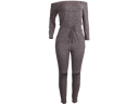 Tute jumpsuit a maniche lunghe da donna