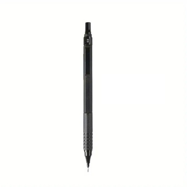 0.5 mm Mechanical Pencil with Metal Body Low Centre of Gravity for Precise Writing and Drawing Writing and Drawing Supplies for School, Office and Art Projects black