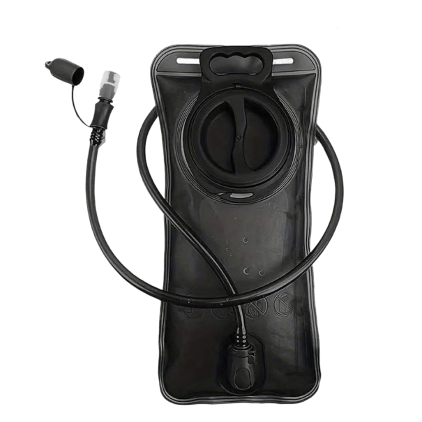 1,5 l Wasserblase mit Ein-Klick-Schnellverschluss Auslaufsicheres Trinksystem für Bergrucksack Camping Wandern Outdoor-Ausrüstung schwarz