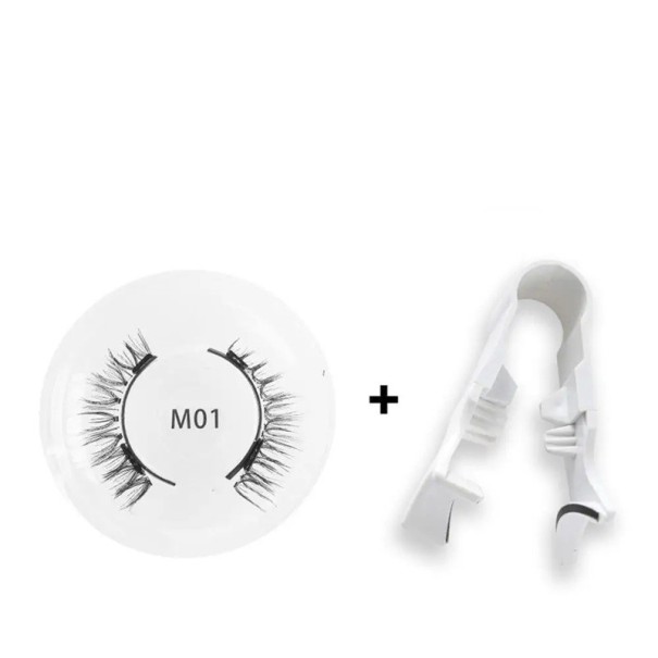 1 paar 3D magnetische kunstwimpers met pincet Herbruikbaar natuurlijk effect Magnetische set van make-up hulpmiddelen voor de ogen 1