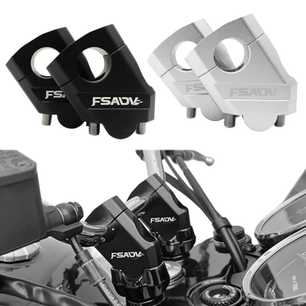 1 paar aluminium stuurverhogers 28 mm 11/8&quot; voor Honda BMW YAMAHA Suzuki motorfiets verlengstukken CNC aluminiumlegering