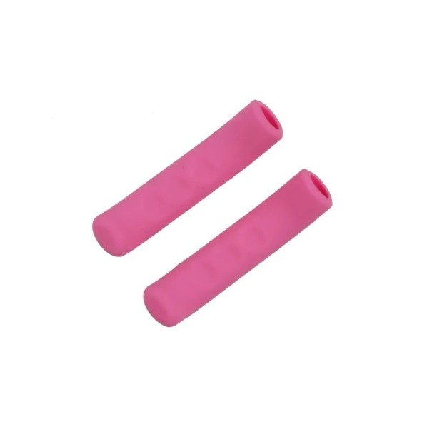 1 paio di coperture protettive in silicone per leve del freno per bici, colori, dimensioni 14mm x 75mm, protegge le leve dei freni, per BMX, mountain bike, biciclette per bambini rosa