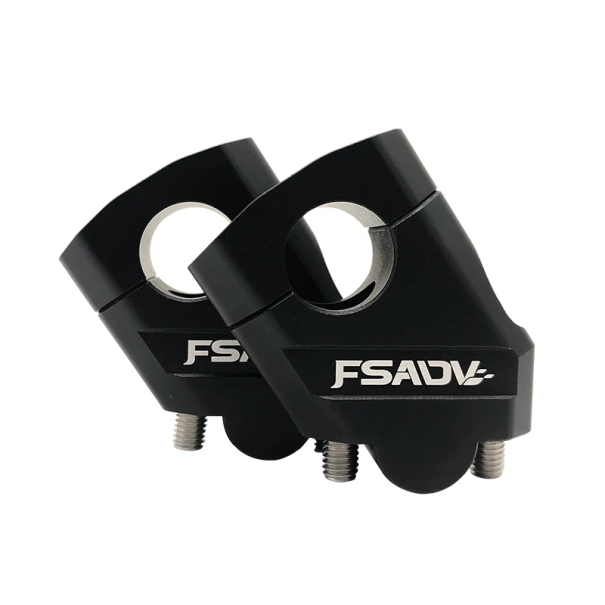 1 paio di supporti in alluminio per l'innalzamento del manubrio 28 mm 11/8" per Honda BMW YAMAHA Suzuki accessori per motociclette in lega di alluminio CNC nero