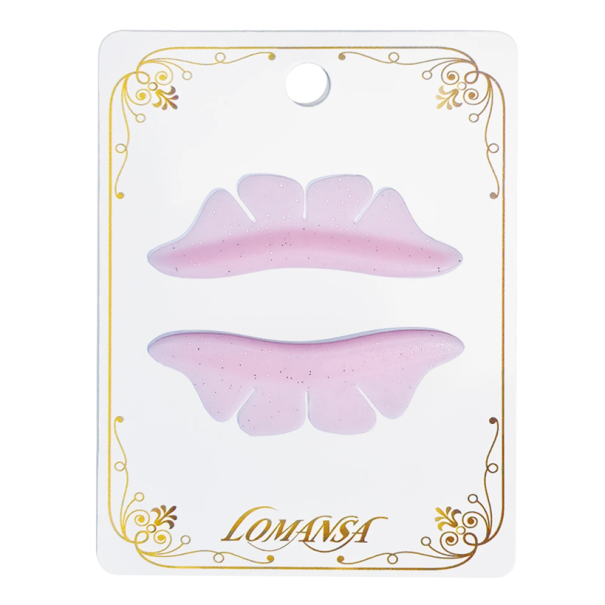 1 Pair Silicone Lash Lifting Pads 5.5 x 1.5 cm Sparkly Soft Butterfly Applicator for Lash Lifting Reusable pink