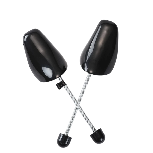 1 paire de tendeurs de chaussures noirs avec ressort Taille 40–47 Support anti-déformation de qualité Expandeur de chaussures Rembourrage noir
