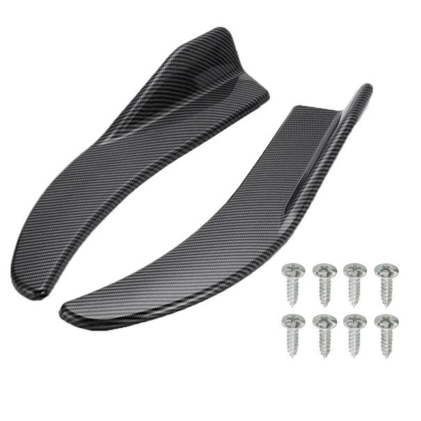 1 pereche 44 x 7 cm Spoilere negre din ABS pentru bara de protecție față Bare universale anti-coliziune pentru BMW Mercedes Toyota Audi cu șuruburi 1