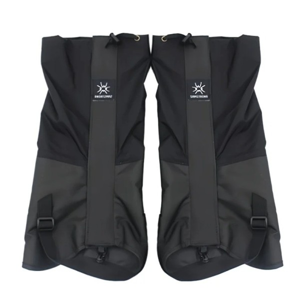 1 pereche de protecții pentru încălțăminte 40 cm Mărime universală Impermeabile și rezistente la vânt Circumferință ajustabilă 43–44 cm Poliester nylon negru