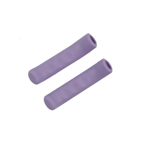 1 sæt beskyttende silikonkapsler til bremsegreb til cykel, farve, størrelse 14mm x 75mm, beskytter bremsegreb, til BMX, mountainbikes, børnecykler lilla