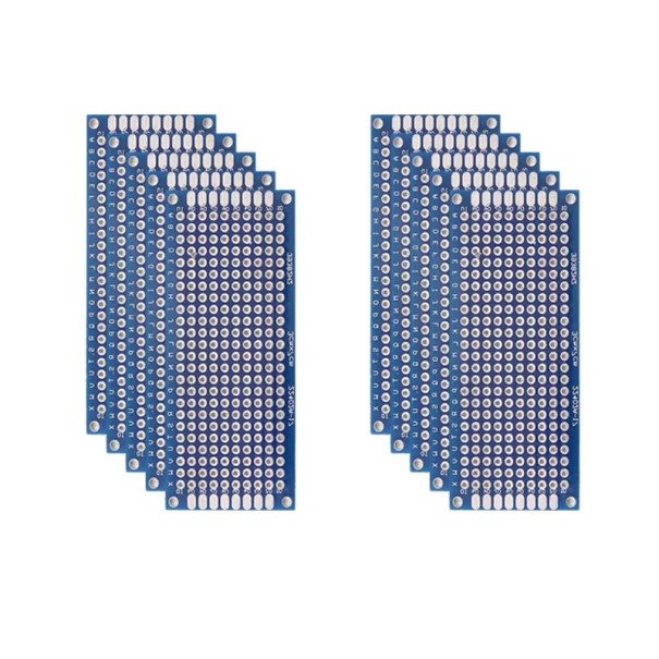 10 buc. placă prototip pentru circuite imprimate 3 x 7 cm Plăci PCB universale cu două fețe pentru sudare proiecte electronice DIY și testarea circuitelor 1