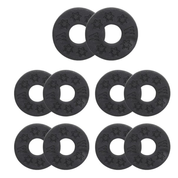 10 bucăți Zăvoare din cauciuc antiderapant pentru curele de chitară Fixare sigură a curelei împotriva alunecării Accesorii pentru chitară negru