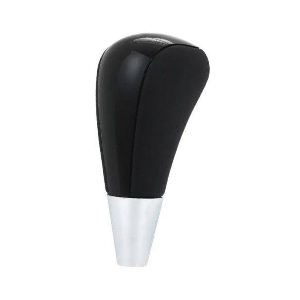 10 cm Gear Shift Handle in PU Leather for Automatic, Elegant Design black