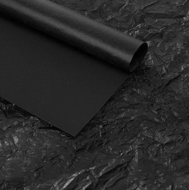 10 ks hedvábného balicího papíru 50 x 66 cm Květinový papír pro balení kytic Dárkové a svatební dekorace Různé barvy pro květinářství černá