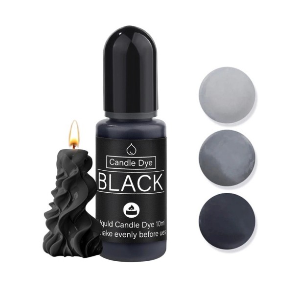10 ml Colorante pigmentato liquido per candele di soia Coloranti non tossici per cera da candela e sapone Utensili per la produzione domestica di candele decorative nero