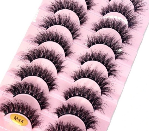 10 paires de cils artificiels Cils en vison faux Cils autocollants 3D 26