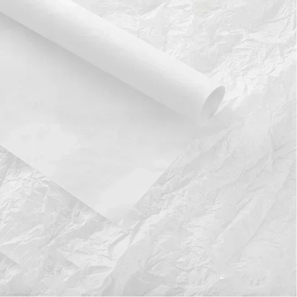 10 pezzi di carta da imballaggio in seta 50 x 66 cm Carta floreale per l'imballaggio di bouquet Decorazioni regalo e nuziali Vari colori per fioristi bianco