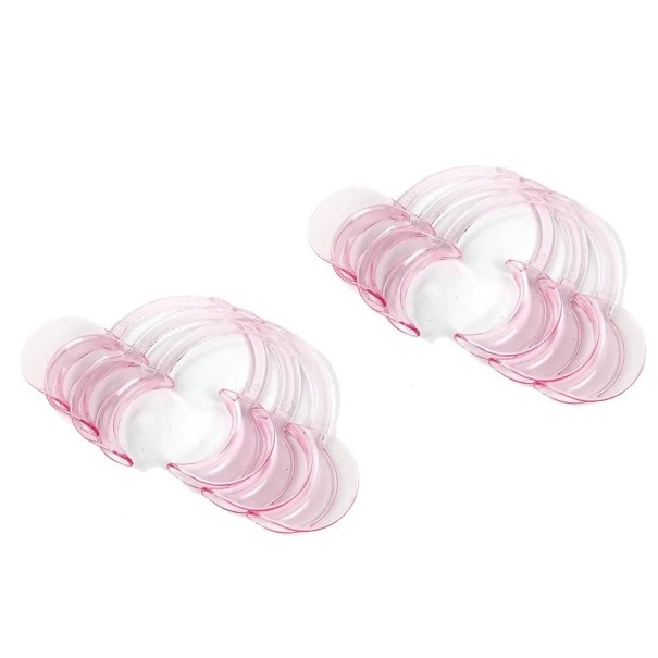 10 pezzi retrattori facciali dentali in plastica a forma di C 72 x 63 mm apri bocca per trattamenti odontoiatrici e riparazioni dentali rosa