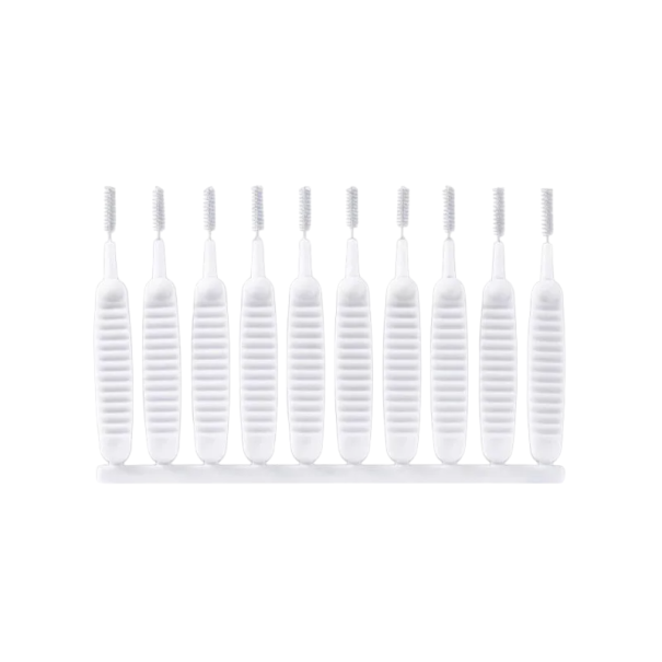 10 pz Spazzola di pulizia 6x0,5 cm Contro intasamenti Testa della doccia Tastiera Telefono Fori e fessure Spazzola in nylon Pulizia profonda di polvere e sporcizia 1