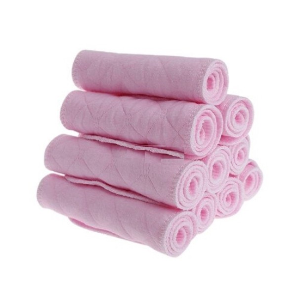 10 Stück Einlegewindeln 55 rosa