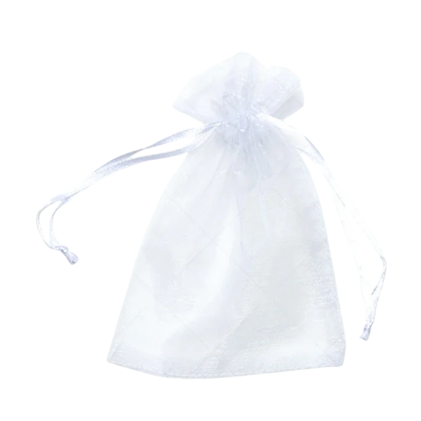 10 Stück Organza-Obstschutzbeutel 15x20 cm Garten-Insektenschutz Wiederverwendbare Beutel für Obst und Gemüse weiß
