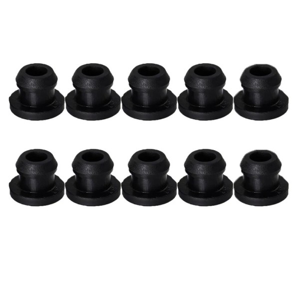 10 Stück schwarze Durchführungen 7,5x5 mm hitzebeständige effektive Schutzstopfen gegen Kratzer Wohnmobil Zubehörteile 1