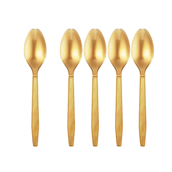 10 unidades Cucharas Desechables 15,6 cm Cucharas de Plástico Amarillas para Postres y Helados Utensilios de Fiesta para Cumpleaños y Comedor 1