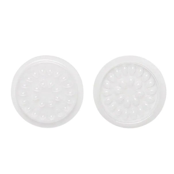 100 almohadillas de plástico para pegamento de pestañas, paleta de aplicación de pestañas, soporte para pestañas, bandeja adhesiva blanco