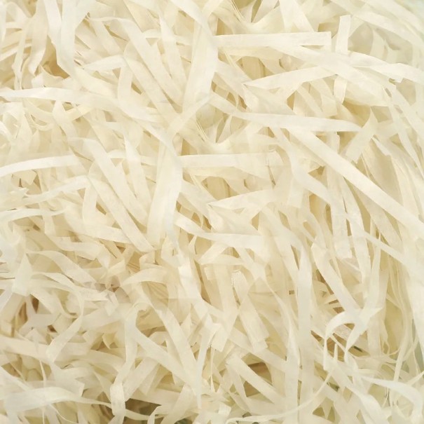 100 g Kolorowa wypełniacz do pudełek prezentowych Dekoracyjna wyściółka z papieru Różne kolory Idealna do pakowania prezentów, wyrobów rękodzielniczych i opakowań ochronnych kremowy