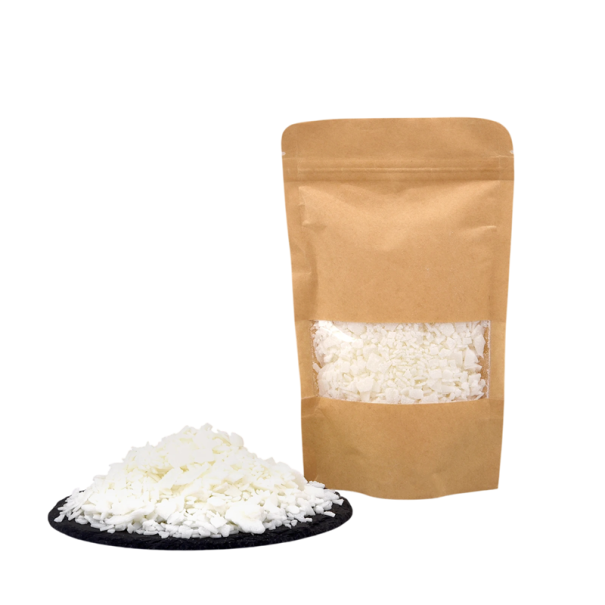 100 g Naturlig flaksojabaserad vax för handgjorda ljus Hemmagjord doftande och dekorativa ljus Hantverksråvara i kraftpapper 1