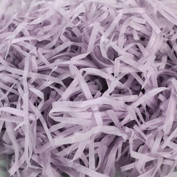 100 g Umplutură colorată pentru cutii de cadouri Umplutură decorativă din hârtie Culori diverse Ideală pentru ambalarea cadourilor, produse handmade și ambalaje de protecție lavandă