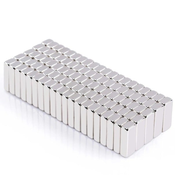 100 imanes rectangulares de neodimio superfuertes de 20 x 10 x 3 mm. Ideales para maquetas de muebles, ingeniería, talleres, oficinas, fabricación 1