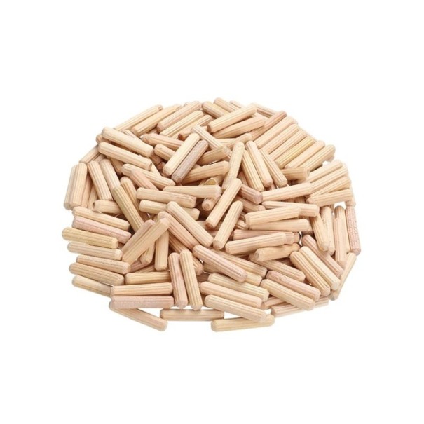 100 ks dřevěné kolíky 8x30 mm vroubkované kulaté spojovací kolíky do nábytku zásuvek skříněk řemeslné tyče sada kování 1