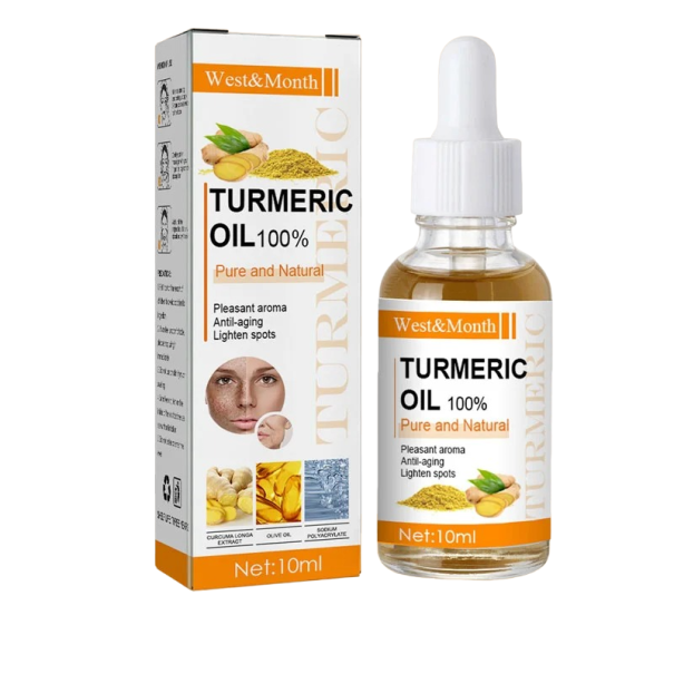 100 % Kurkumaöl, Anti-Pigmentflecken, aufhellendes Kurkuma-Hautöl, Kurkumaöl, Anti-Aging-Haut, 10 ml 1