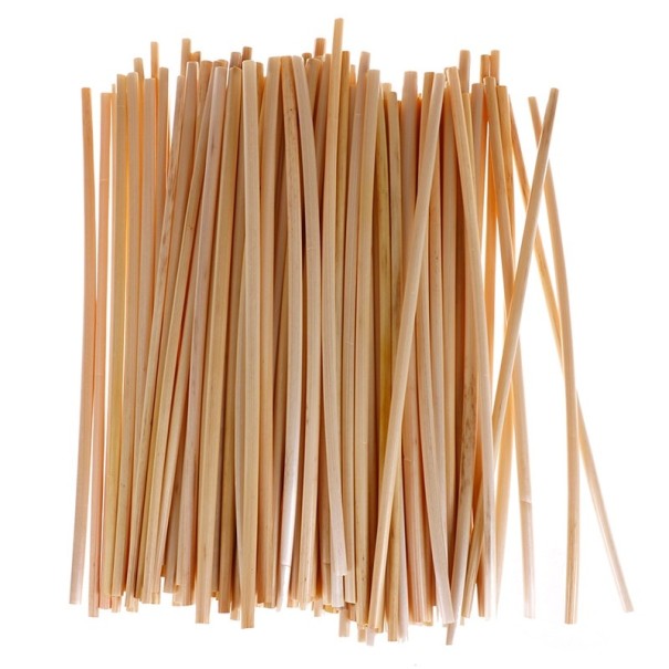100 pcs Pailles en paille 20 cm 1