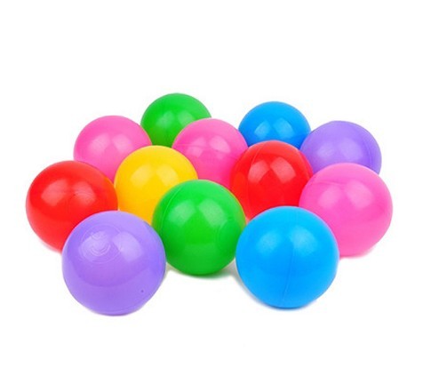 100 st färgade bollar 1