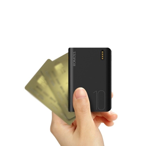 10000 mAh Mini Power Bank black