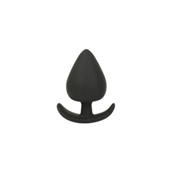 Silikon buttplug med handtag storlek M 3,5 cm ergonomisk form slät yta lättskött diskret förpackning 1