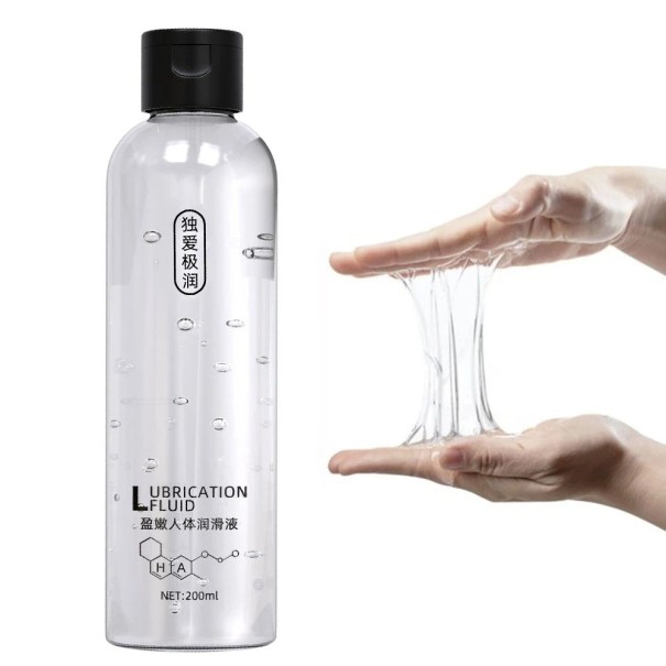 Vattenbaserad smörjgel 200 ml, vattenlöslig, idealisk för erotiska hjälpmedel och intima stunder, diskret förpackning 1