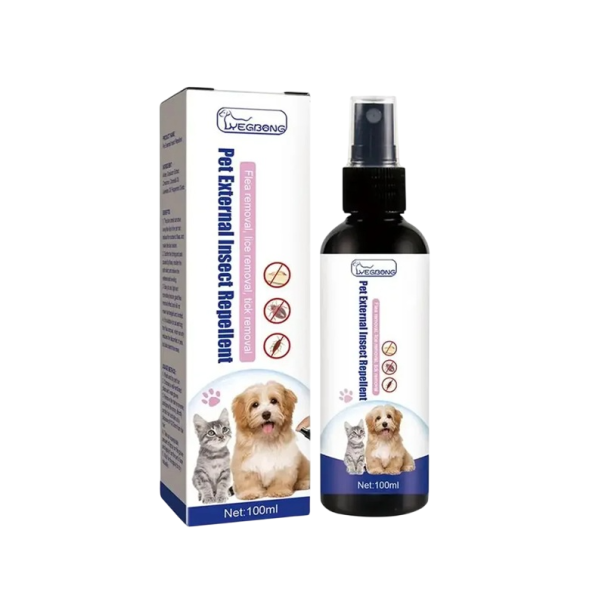 100ml gocce contro le pulci e le zecche per cani e gatti Insetticida per animali domestici Sicuro per gli animali e per la casa Repellente per insetti 1