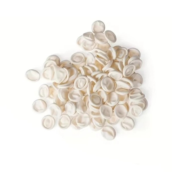 100unidades Luvas de Látex Descartáveis para Dedos Protetores de Borracha Antiestáticos Protetores Antiderrapantes 2,5 cm 1