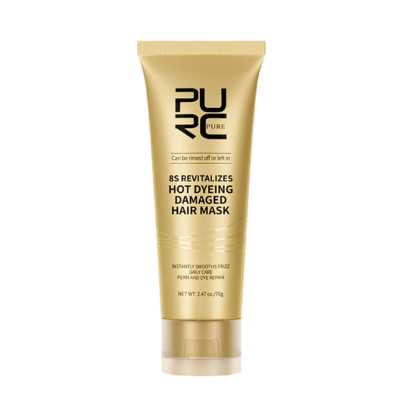 Keratin hårmask 60 ml med aminosyror och proteiner Intensiv regenerering Näring och reparation av hårstruktur Mjukhet och glans 1