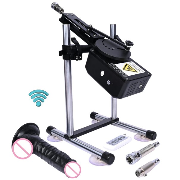 Automatiserad sexsimulator med fjärrkontroll, 0-420 rörelser/min, teleskopisk 6 cm, 37x17x15 cm diskret förpackning 1