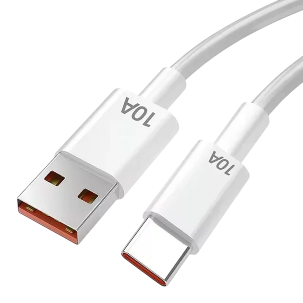 Rýchlonabíjací USB C na USB A kábel 120W 30 cm nylonový pletený krátky kábel super rýchly dátový kábel pre mobily powerbanky 12V 10A 1