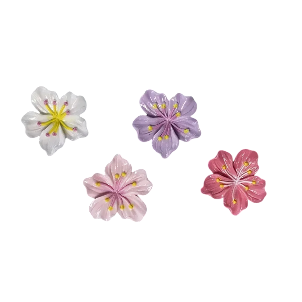 Set med 2 bilparfymklämmor Blomma Persikablomning Luftfräschare Ventilation Dekoration Aroma Diffuser Friskluft för interiör