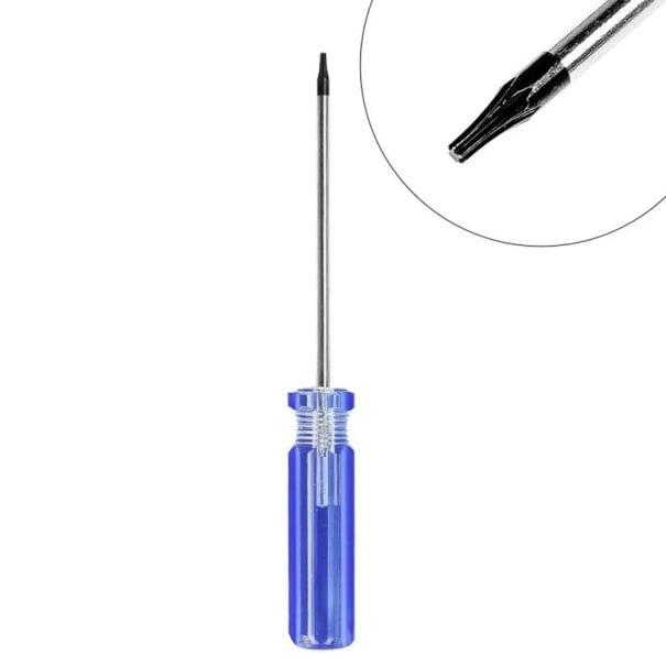 Tarkkuus sininen Torx T6 -ruuvimeisseli, jonka varren pituus on 75 mm ja kahva 58 mm, hienoihin korjauksiin 1