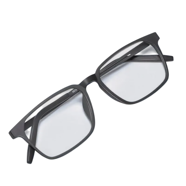 Progressiva svarta läsglasögon +1.00 med blåljusfilter TR90 titanbågar Bekväm att bära Ögonskydd på jobbet 1