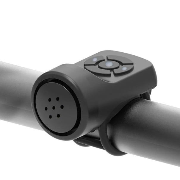 Elektrický zvonek na kolo 120dB Micro USB dobíjecí IPX4 Voděodolný 4 režimy Alarm proti krádeži 6×3,4 cm Cyklistické příslušenství 1