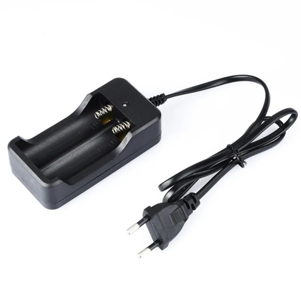 Intelligent 18650-batterisnabbladdare med 2 platser EU-kontakt Litiumcellsladdningsenhet Statusdetektering och skydd 1