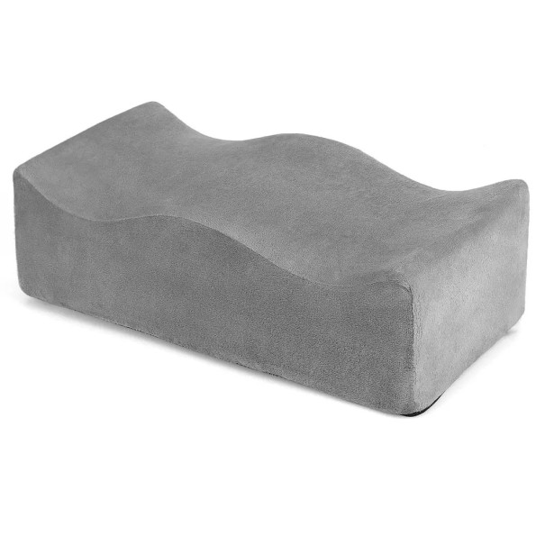 Ergonomisk BBL-sittdyna 42,5x20x13 cm Polyester svanskoteskudde Höftlyftande midjeformande sittdyna efter plastikkirurgi Höfter midjeavlastning grå