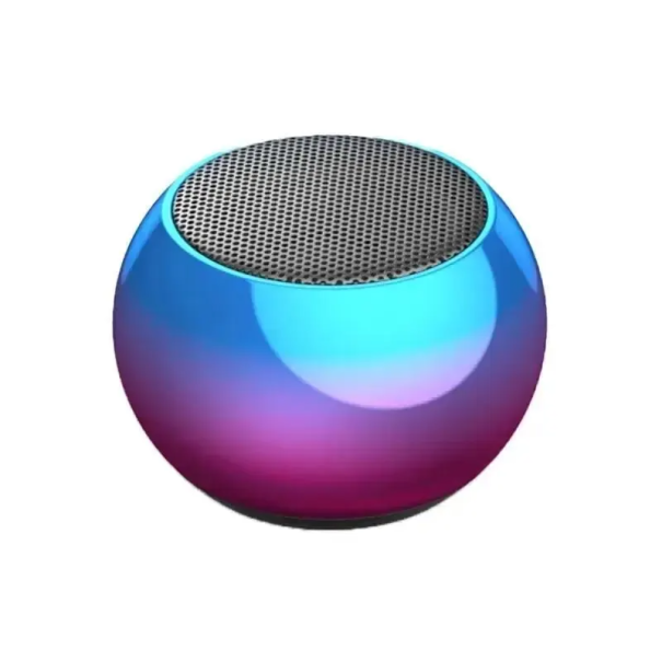 Mini trådlös Bluetooth 5.0-högtalare M3 bärbar stål subwoofer utomhusläge extra bas stereo USB-laddning 3D-ljud 300mAh 1