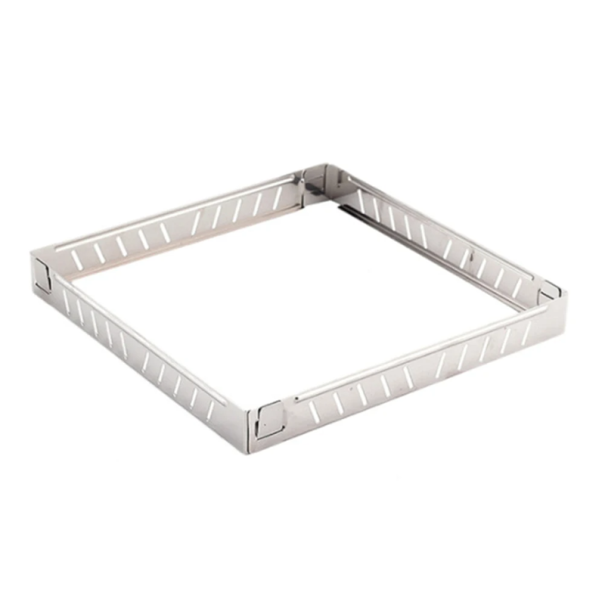 Hopfällbart vindskydd i rostfritt stål för grill 21 x 21 x 2,5 cm Grillskärm Spisskärm Campingvindskydd för spis 1